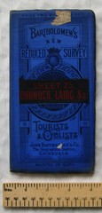 c1921 Bartholomew’s New Reduced Survey Coloured linen map Sheet 25 Dornoch Lairg