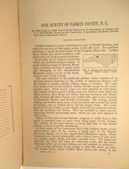 Vintage 1928 USDA SOIL SURVEY OF YADKIN COUNTY NC w/FOLD OUT MAP