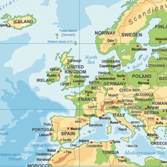 A1 A2 World Of The Map Canvas Prints Poster Wall Educational Maps