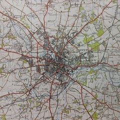 Ordnance Survey Map – Norwich. (1945). One Inch = One Mile. 73cm x 90cm. VGC
