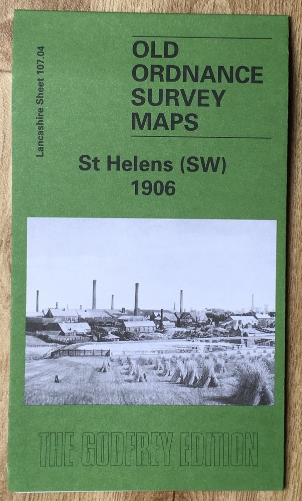 Godfrey Edition Old Ordnance Survey MAP of ST HELENS (SW) 1906 Lanc Sheet NEW