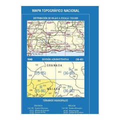 Spain map 1040-III: Canillas De Aceituno hiking walking cycling 1:25K