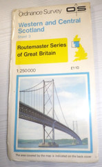 Routemaster 3 Ordnance Survey Map 1:250000 Western & Central Scotland