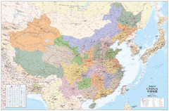 China Political Map – Wall Map, Large Poster of China
