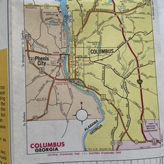 MAP OF GEORGIA. Including Atlanta Augusta Savannah