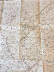 1955 Ordnance Survey One Inch Seventh Series Map 129 Ludlow (incl Leominster )