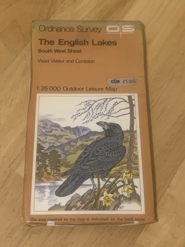 Ordnance Survey The English Lakes South West Sheet Wast Water Coniston Map 1974