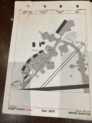 10 x RAF Flight Procedure Maps, BRIZE NORTON, May 83, Flight Instructions, VGC