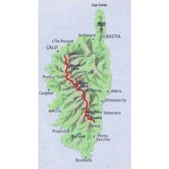 Corsica / Corse France Le GR20 Pocket Route Map – hiking walking holiday 1:50K