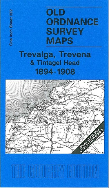revalga, Trevena & Tintagel Head 1894-1908 One Inch Sheet 322 by Richard Oliver