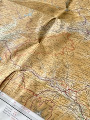 Bartholomew Map Cardigan Aberystwyth Wales Vintage 70s 1971 Paper ½” FreePost UK