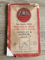Vintage Ordnance Survey One Inch & Barnetts Maps Street Plan Index Newquay X5