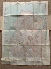 1930 Ordnance Survey One Inch Popular Edition Map 9 Cape Wrath
