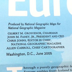 EUROPE & AFRICA Map Lot x 2 National Geographic Poster Supplement 2005