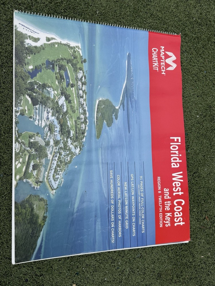 Maptech ChartKit Florida West Coast & Keys Large Spiral Nautical Charts