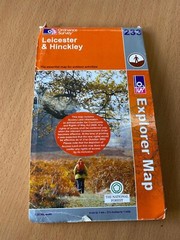 Ordnance Survey Explorer Maps, silver stripe covers. Choose one or more