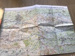 1975 Vintage Bartholomew 1:100 000 National Map Sheet 8 Reading & Salisbury
