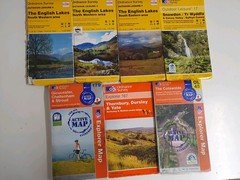 JOB LOT 7 EXPLORER MAPS ORDNANCE SURVEY 1:25,000 SNOWDON LAKES COTSWOLDS BRITAIN