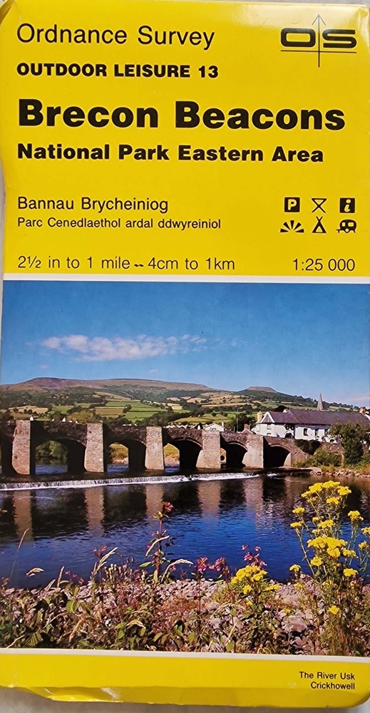 OL13 Outdoor Leisure, Brecon Beacons, Eastern. OS 1:25,000 Map Ordnance Survey
