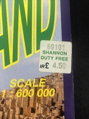 Ireland Map Ordnance Survey Road Laminated Cover Scale 1 : 600 000 Burren Sturdy