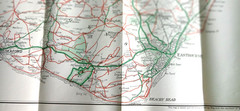Vintage “Geographia” Ramblers Map No 8 Country Round EASTBOURNE