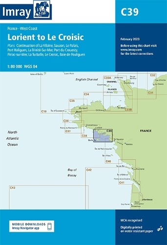 Imray C Series Imray Chart C39 (Map) C Series