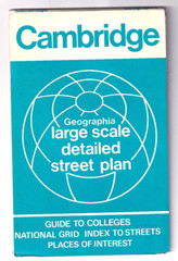 CAMBRIDGE – Large scale detailed street plan (vintage)