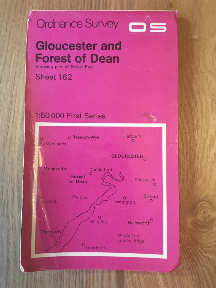 1976 Ordnance Survey Landranger First Series Map 162 Gloucester & Forest Of Dean
