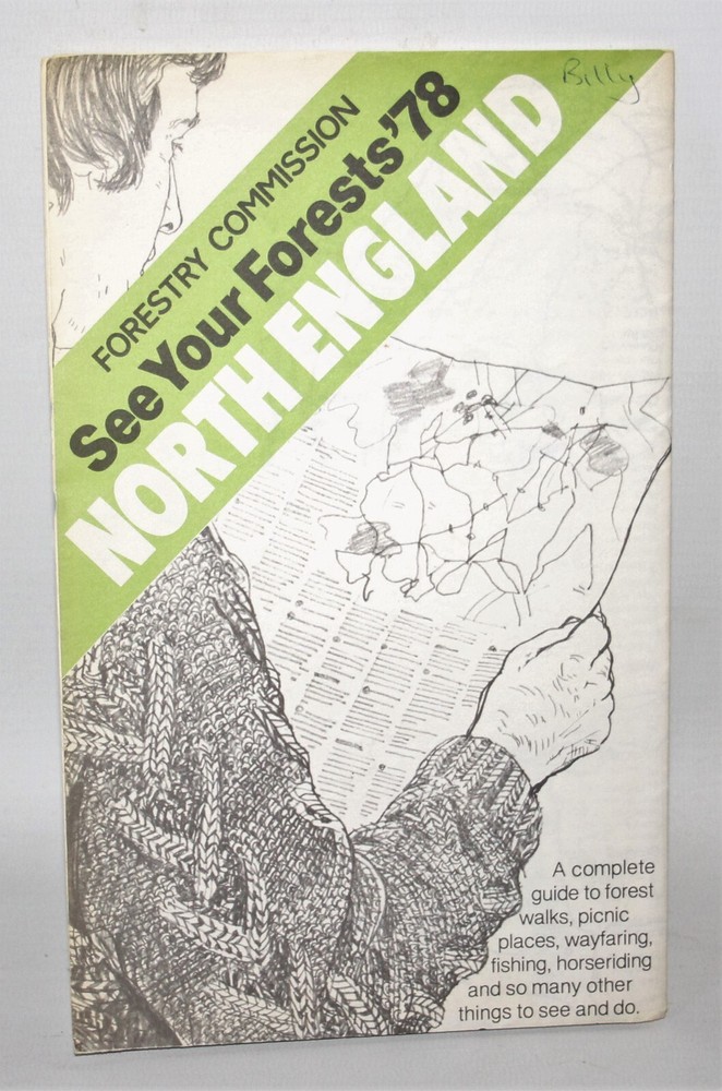 Forestry Commission Map – See Your Forests 1978 – Northern England
