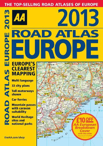 AA 2013 Road Atlas Europe (AA Road Atlas Europe) – AA Publishing