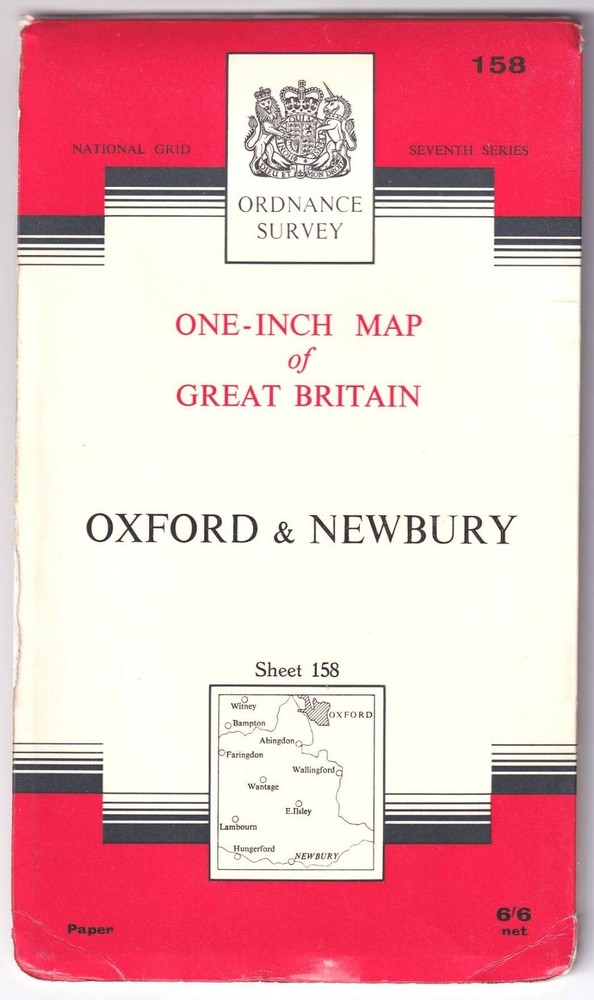 ORDNANCE SURVEY ONE INCH MAP: OXFORD & NEWBURY