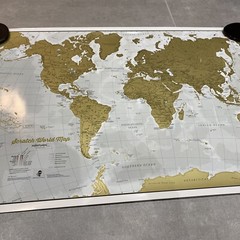 Maps International – Scratch World Map BNIB