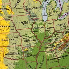 17″ x 22″ Rand McNally Markable Map of United States Two-Sided Pre-owned