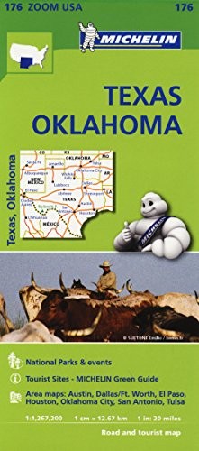 Texas Oklahoma – Zoom Map 176: Map (Michelin Zo… by Michelin Sheet map, folded