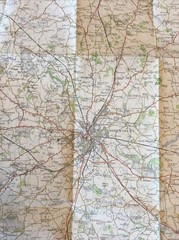 1958 Ordnance Survey One Inch Seventh Series Map 118 Shrewsbury (incl Whitchurch