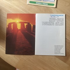 New Fold Touring Atlas – Bartholomew Great Britain 1980 Paperback
