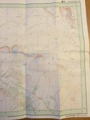 1988 Ordnance Survey Pathfinder Map 283 NO 27/37 Upper Glen Clova inc Braedownie
