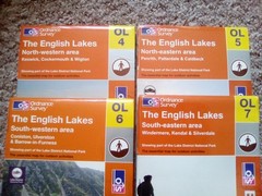 THE ENGLISH LAKES 4 5 6 7 DISTRICT SET OL EXPLORER ORDNANCE SURVEY MAPS OS LOT