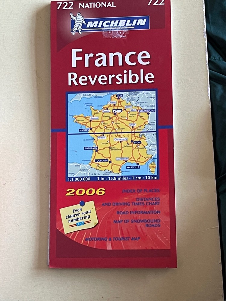 Michelin Map, 722 National, France 2006