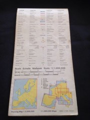 MAP – Germany Map no 3 Philip International 1:1,000 – Used 1976 colour (1226)
