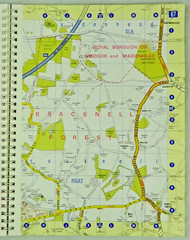 Berkshire Street Atlas 1998 A-Z Map Company Spiral Bound Book