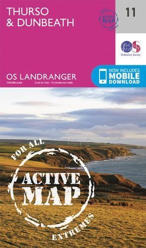 Thurso & Dunbeath (Map) OS Landranger Active Map