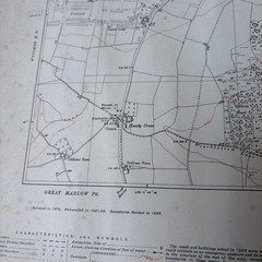 1944 OS Map High Wycombe Chepping Wycombe map #47 BucksNW Provisional Edition