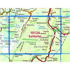 Norway Saltfjellet Nordeca 50k Map 10124 hiking walking