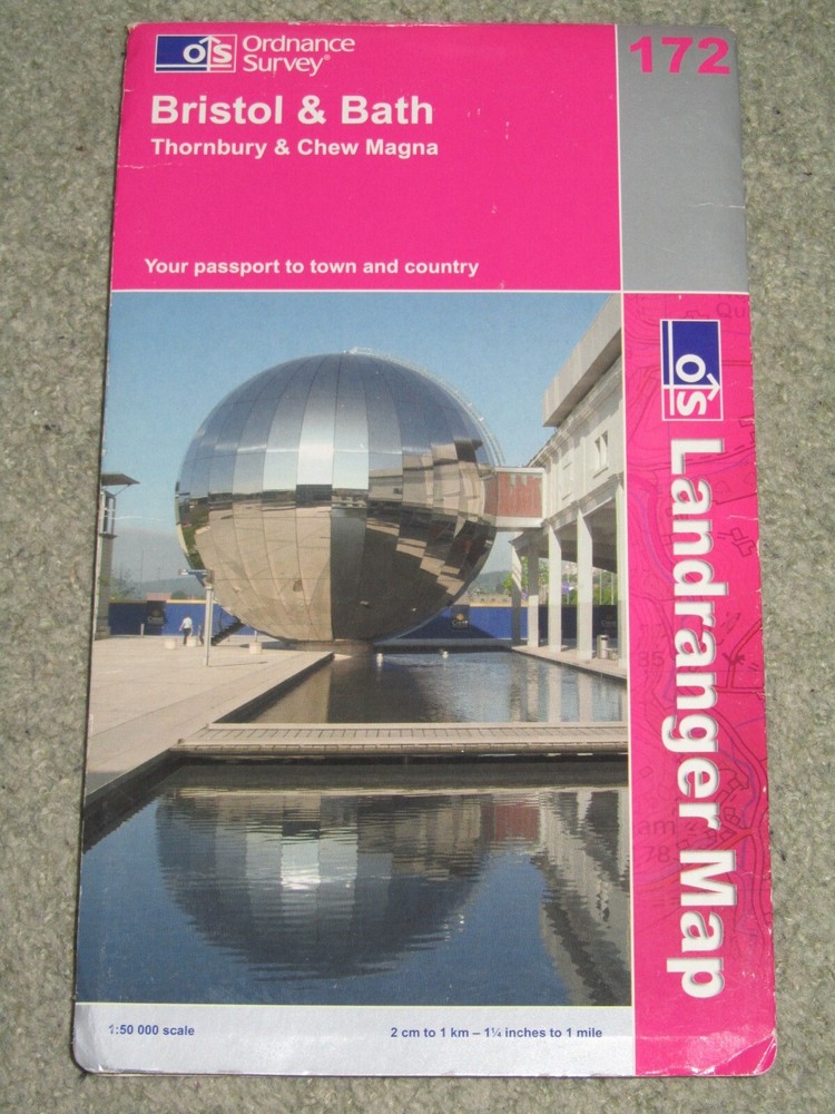 OS Ordnance Survey Landranger Map Sheet 172 Bristol & Bath – 2006