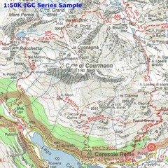 Italy Il Canavese da Ivrea a Chivasso (Piedmont)50k IGC Map 21 hiking cycling