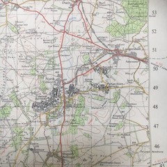 Vintage 1960 Ordnance Survey Map Of Salisbury Sheet 167 Rolled