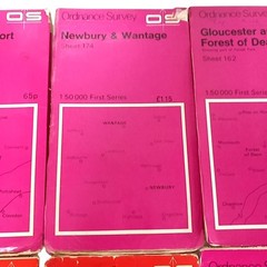 Ordnance Survey Landranger Maps Lot of 10 Aylesbury Cardiff Oxford Alnwick Prelo