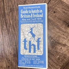 Trust Houses Forte Map and Tariff Guide to Hotels In Britain & Ireland 1977