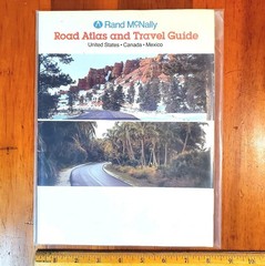 Vtg 1983 Rand McNally US Atlas Color Highway Road Map Book Canada Mexico 96pgs